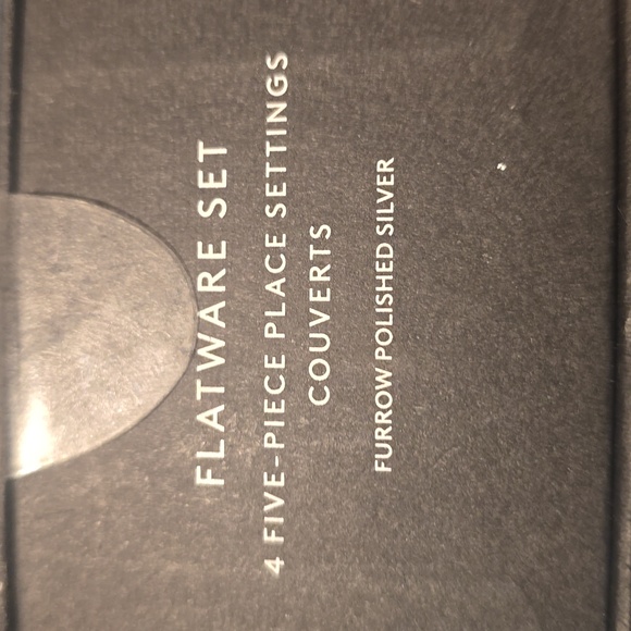 CB2 Furrow 20-Piece Polished Silver Flatware Set by Lenny Kravitz Design - Picture 7 of 10